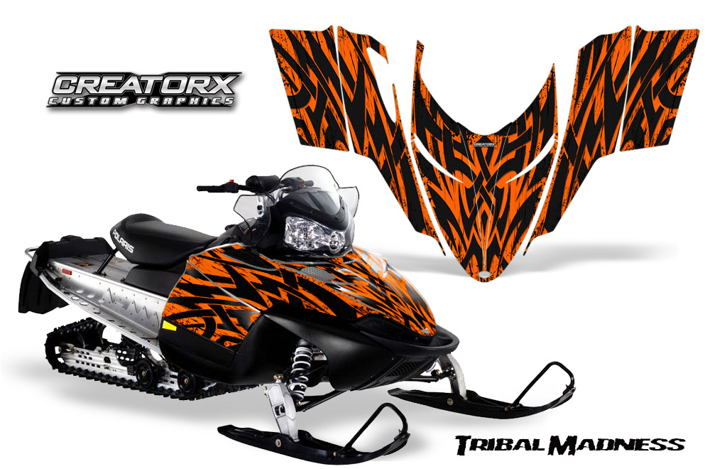 Polaris RMK Shift Chassis Graphics Kit Tribal Madness Orange